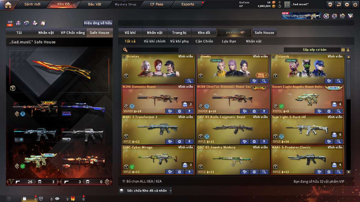 shop acc cf uy tin gia re